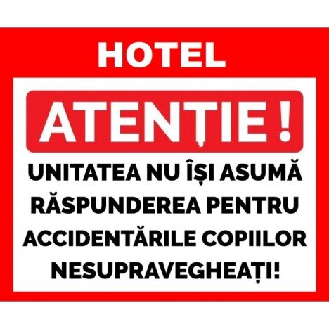 Placute pentru hotel